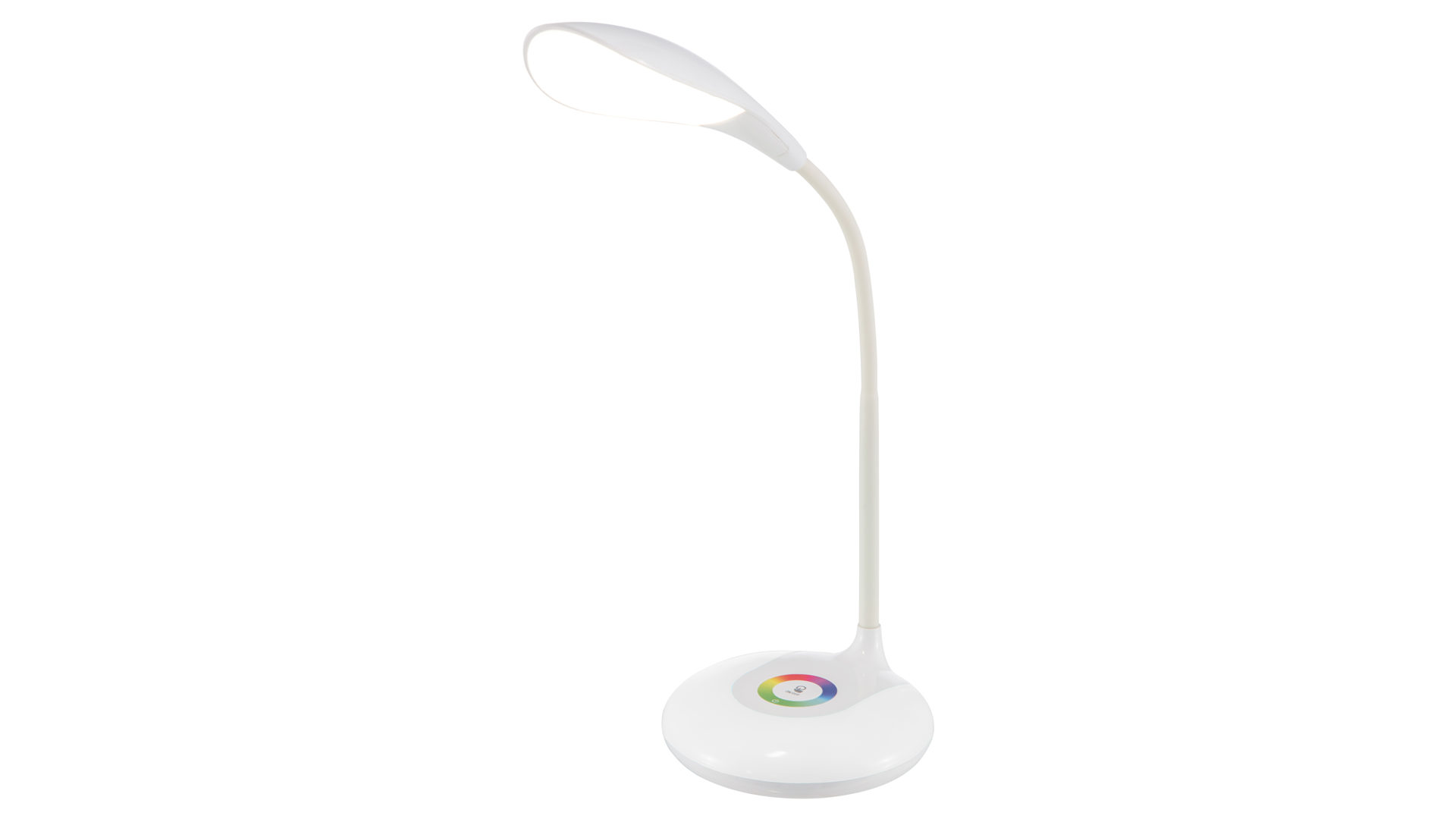 Tischleuchte Nowa (nino) aus Kunststoff in Weiß LED-Schreibtischleuchte Colori weißer Kunststoff – Höhe ca. 37 cm