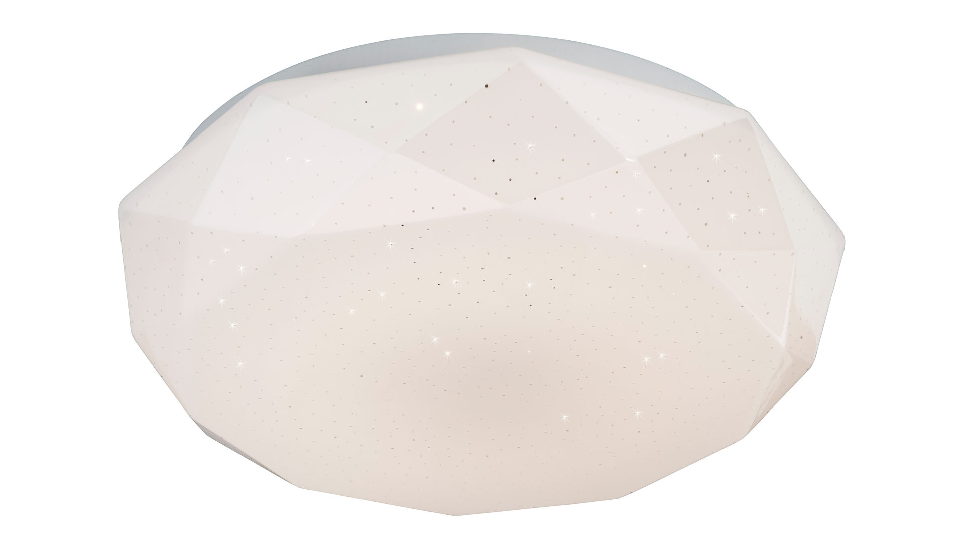 Deckenleuchte Art home - nino leuchten aus Kunststoff in Weiß Nino LED-Deckenleuchte Diamond weißer Kunststoff, Diamond shade – Durchmesser ca. 35 cm