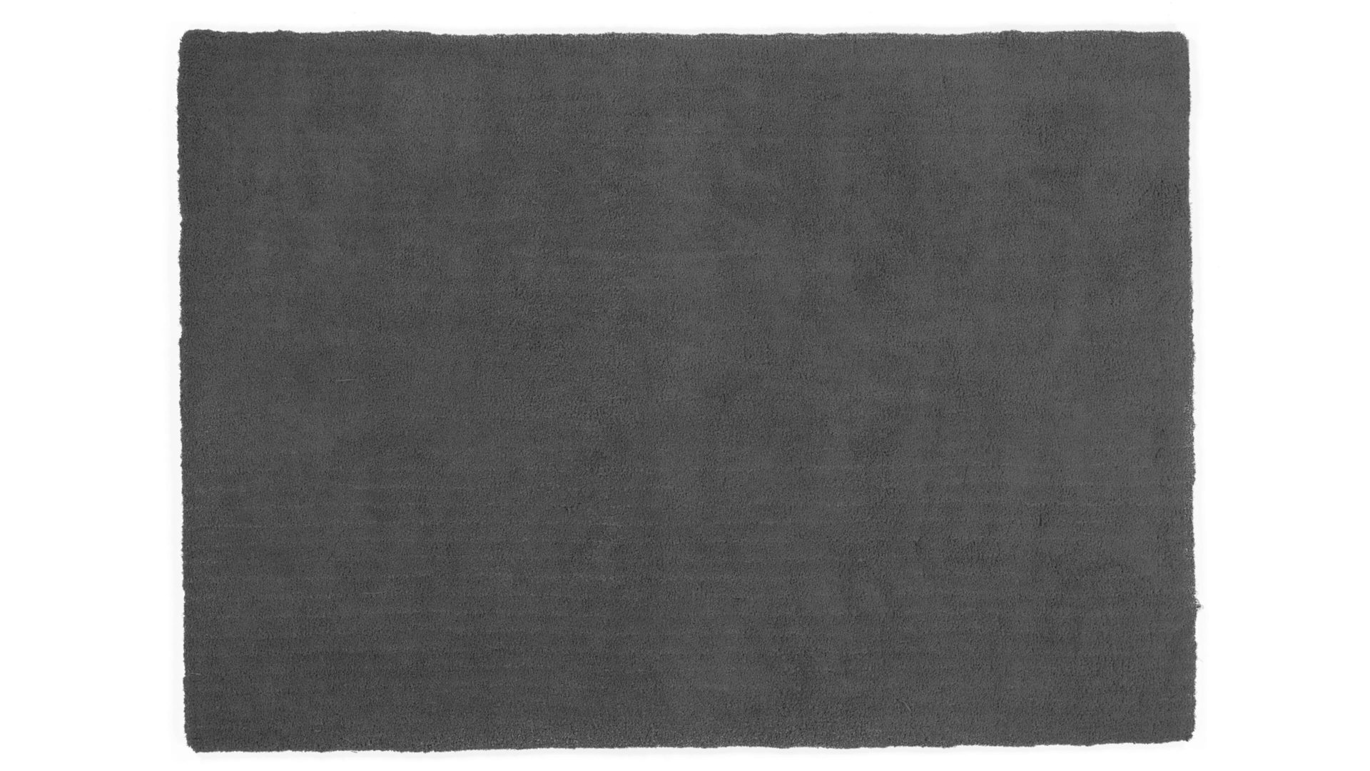 Hochflorteppich Oci aus Kunstfaser in Schwarz Hochflorteppich Soft Dream für Ihre Wohnaccessoires dunkelgraue Kunstfaser – ca. 65 x 130 cm