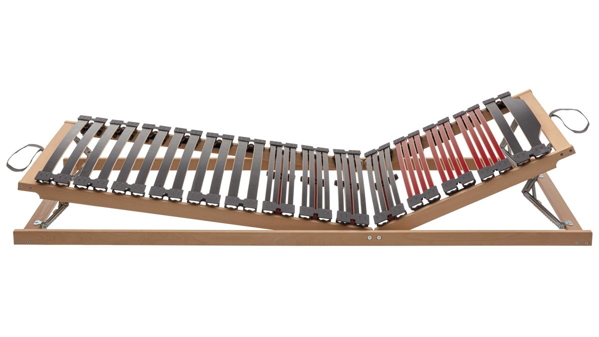 Lattenrost Interliving aus Holz in Holzfarben Interliving Lattenrost Serie 1953 - V6350 manuell verstellbar – Liegefläche ca. 120 x 200 cm