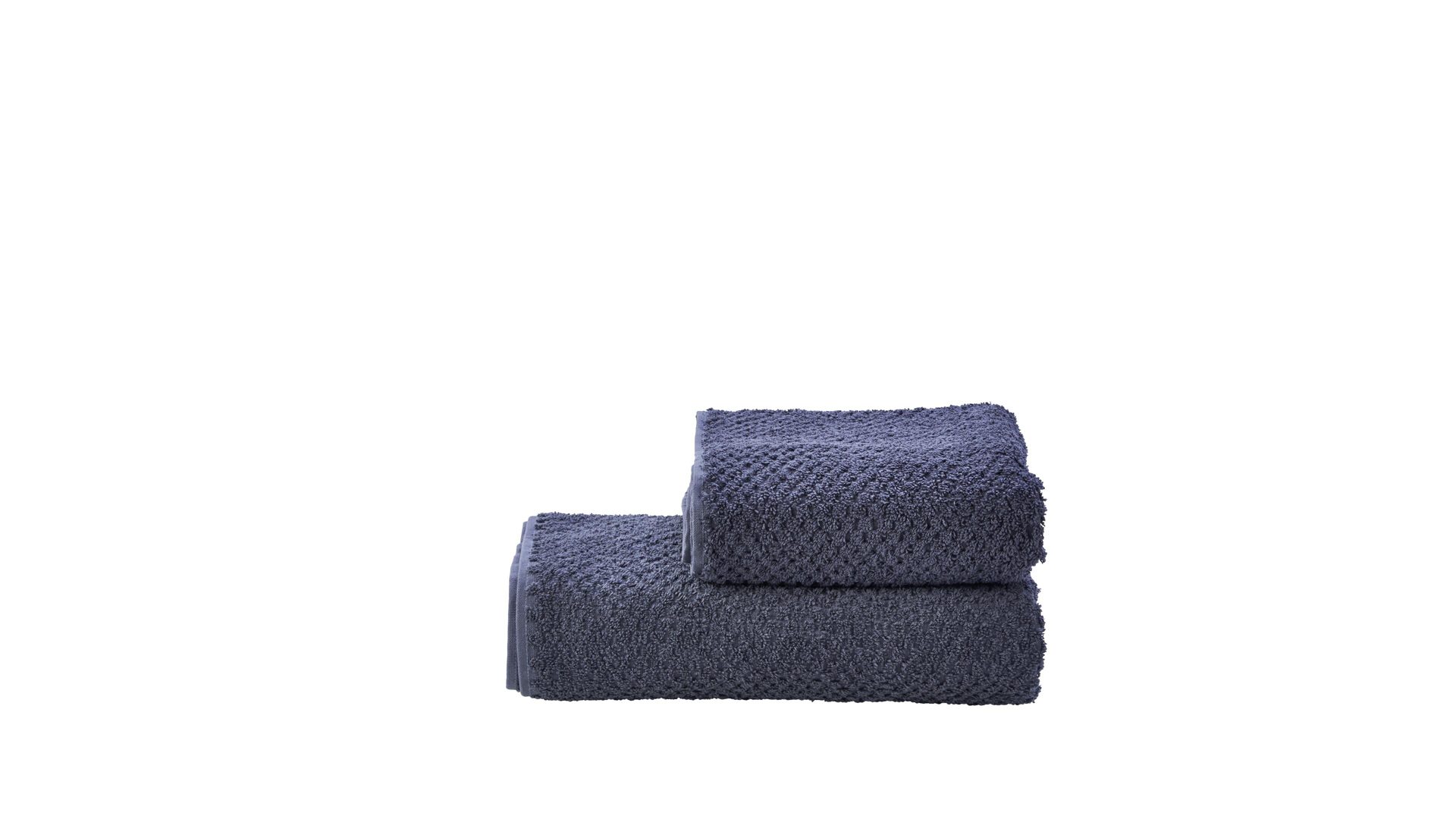 Handtuch-Set Done.® aus Stoff in Anthrazit done.® Handtuch-Set Provence Honeycomb - Heimtextilien anthrazitfarbene Baumwolle – zweiteilig