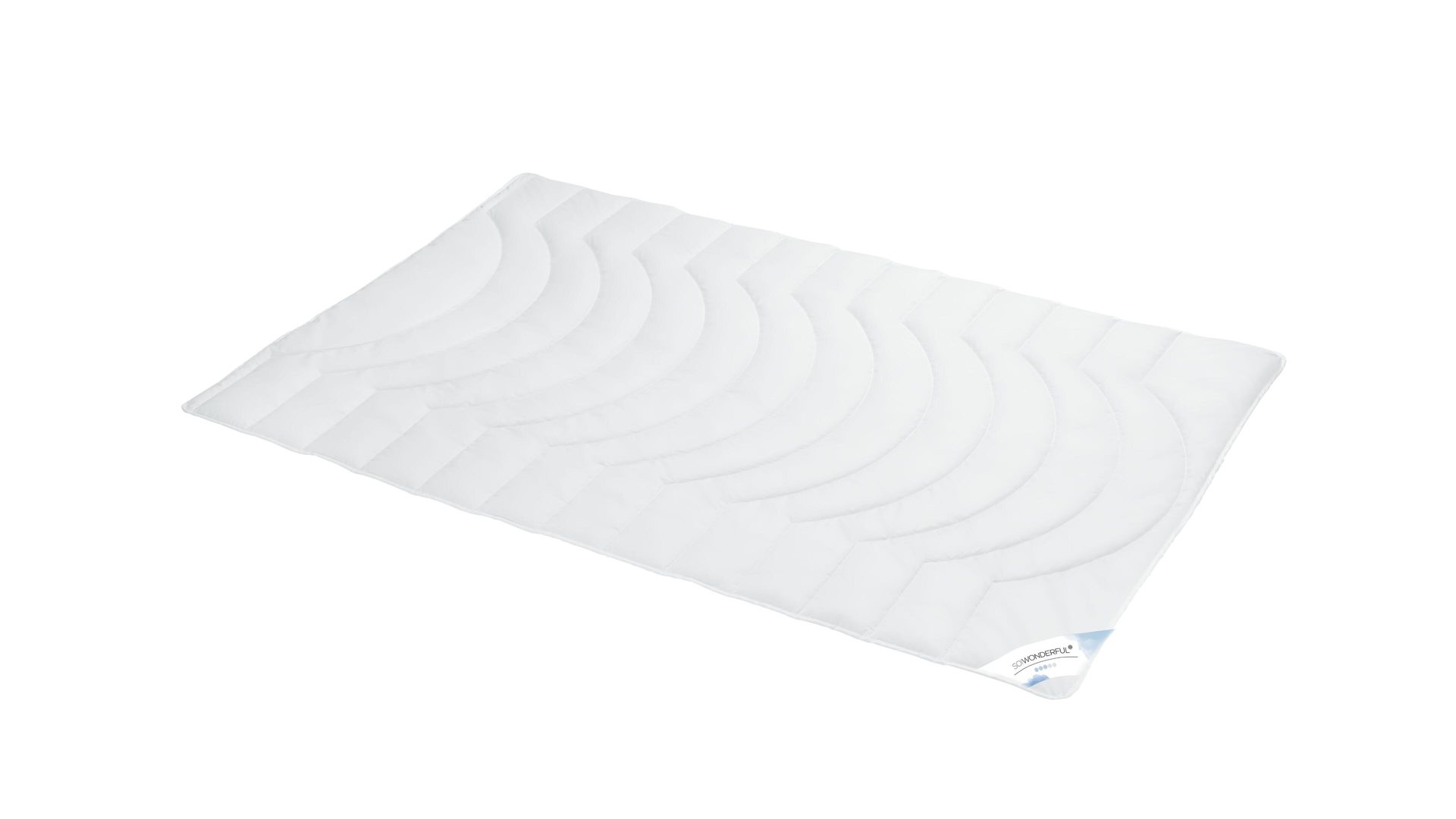 Faserdecke SO!WONDERFUL aus Stoff in Weiß SO!WONDERFUL Faserdecke Premium 3D-Hohlfaser, 450 g – ca. 155 x 220 cm
