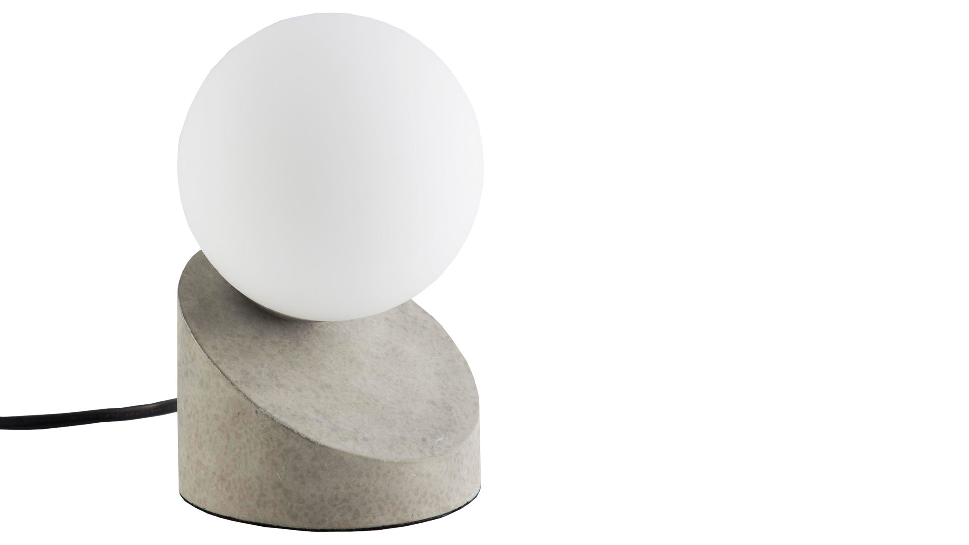 Tischleuchte Art home - nino leuchten aus Glas in Grau Nino Tischleuchte Alisa bzw. Tischlampe betonfarben – Höhe ca. 16 cm