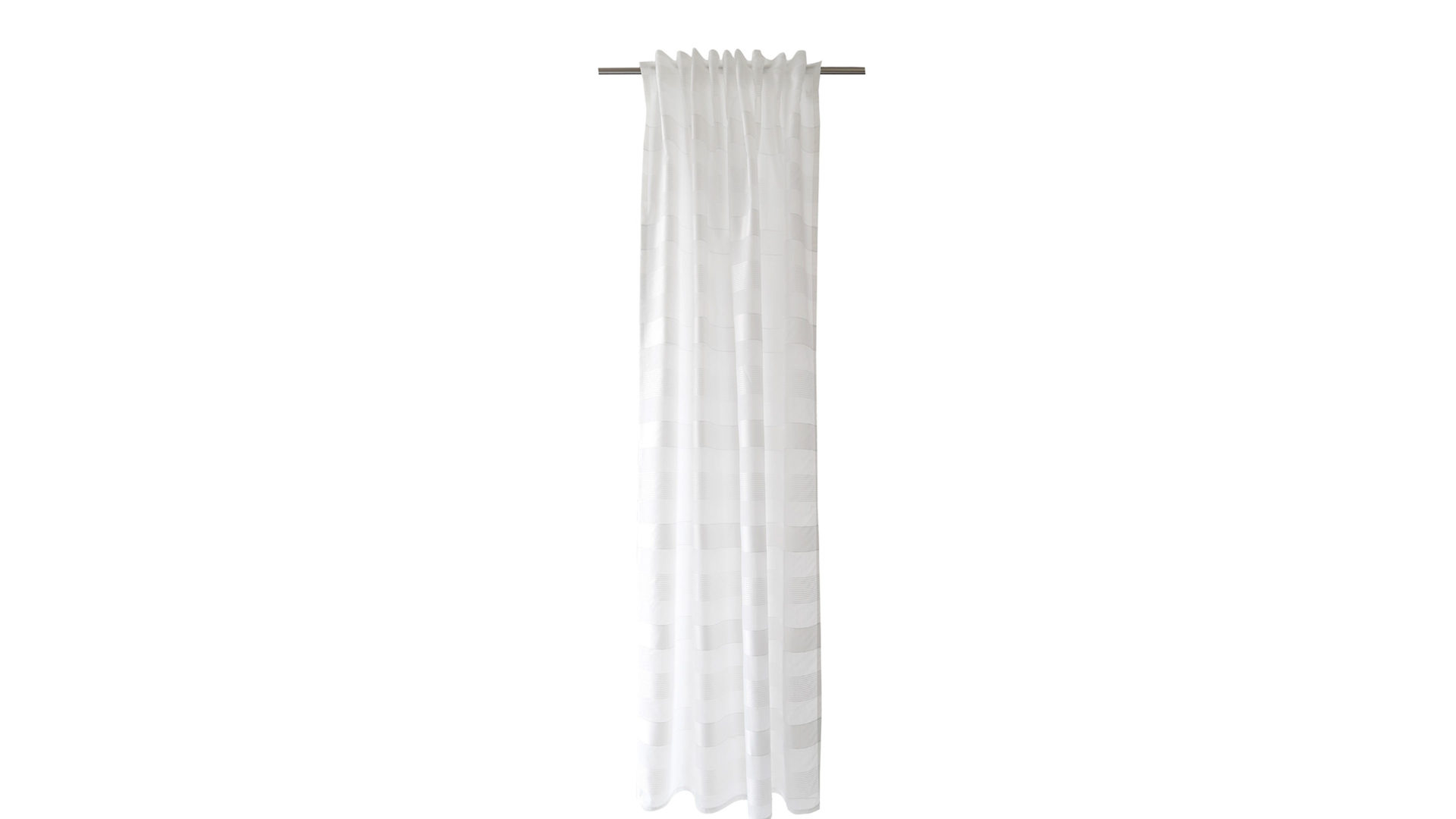 Schlaufenschal Indes fuggerhaus textil gmbh aus Stoff in Weiß HOMING Schlaufenschal Lena weiße Streifen – ca. 140 x 245 cm