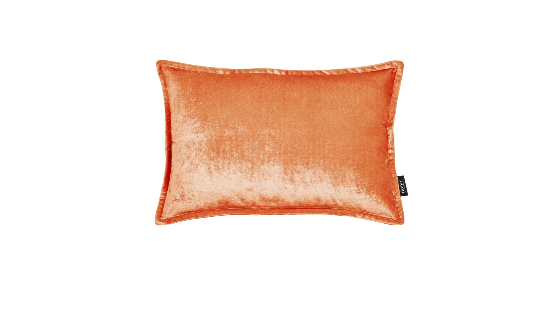 Kissenbezug /-hülle Done® by karabel home company aus Stoff in Orange DONE® Kissenhülle Cushion Glam korallenfarbener Samt – ca. 40 x 60 cm