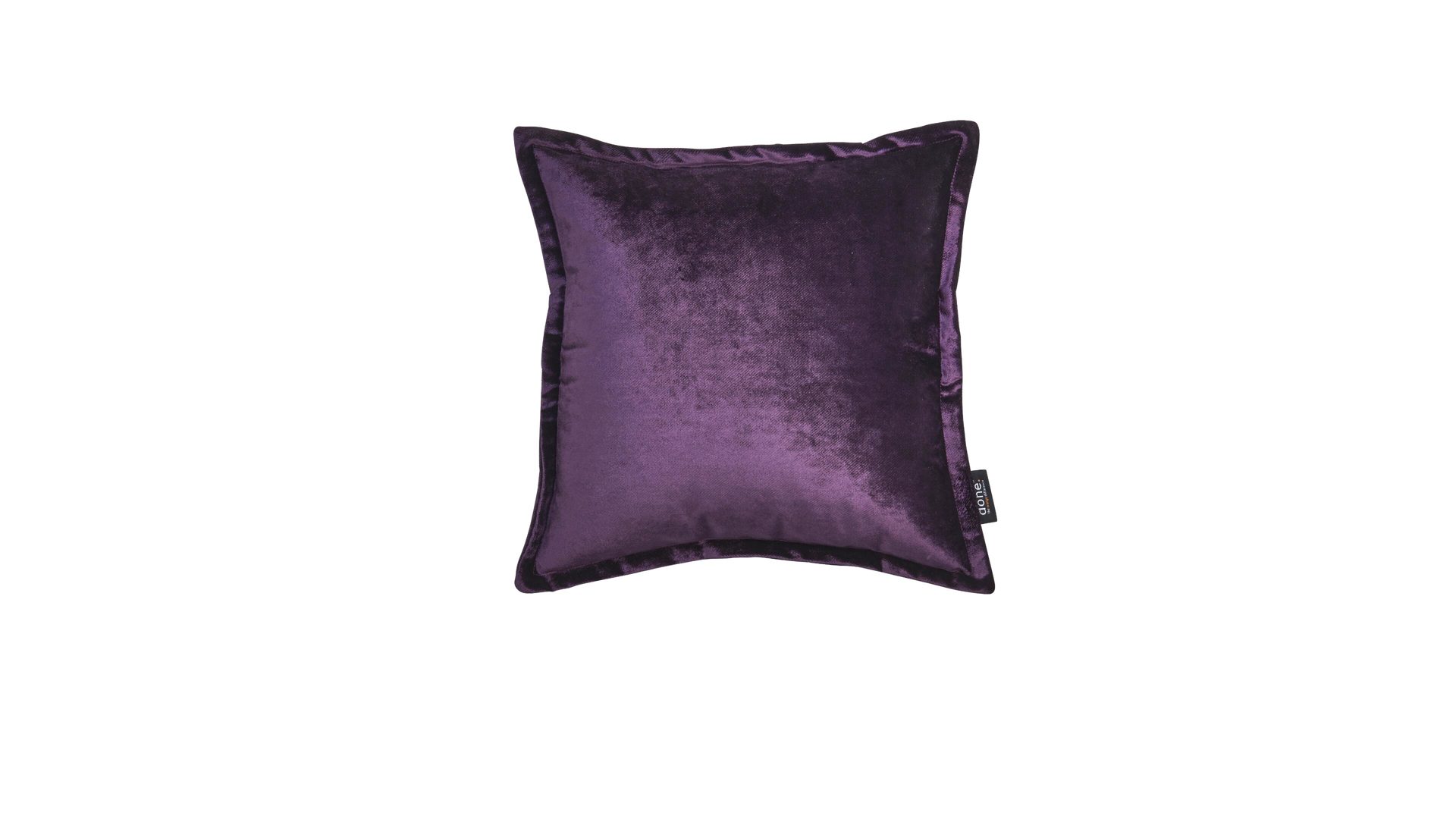 Kissenbezug /-hülle Done by karabel home company aus Stoff in Lila Done Kissenhülle Cushion Glam lilafarbener Samt – ca. 45 x 45 cm