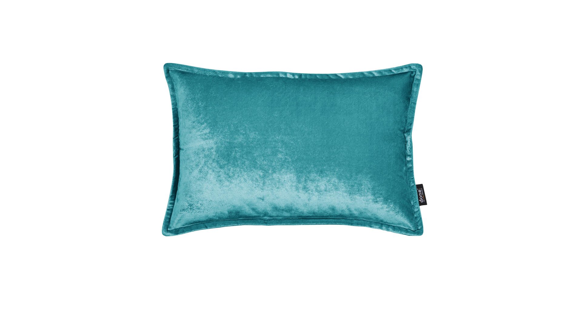 Kissenbezug /-hülle Done® by karabel home company aus Stoff in Blau DONE® Kissenhülle Cushion Glam aquafarbener Samt - ca. 40 x 60 cm
