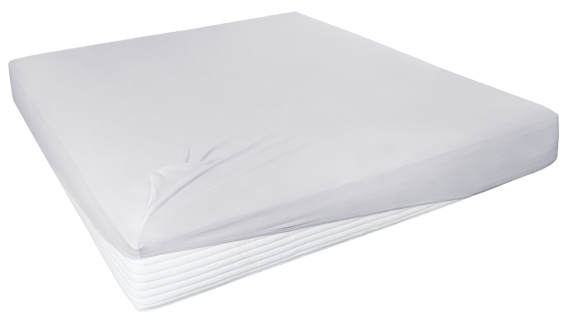 Spannbettlaken DeRoyce aus Stoff in Grau HAHN Spannbettlaken DeRoyce hellgraues Feinjersey – ca. 190 x 200 cm