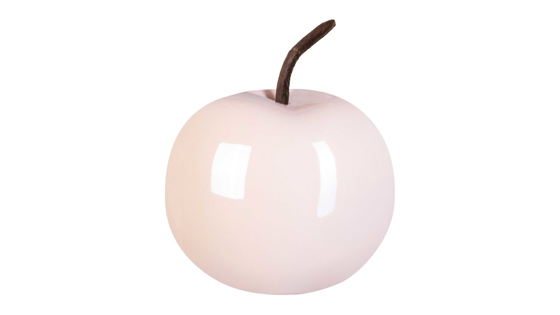 Figur Gasper aus Keramik in Pastellfarben Keramik-Apfel Glorian rosafarbene Keramik – Durchmesser ca. 8 cm