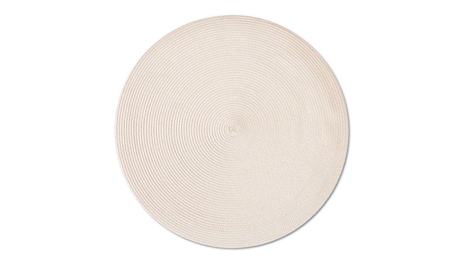 Platzset Zeller present aus Kunstfaser in Weiß zeller PRESENT Platzset Twist cremefarben – Durchmesser ca. 38 cm