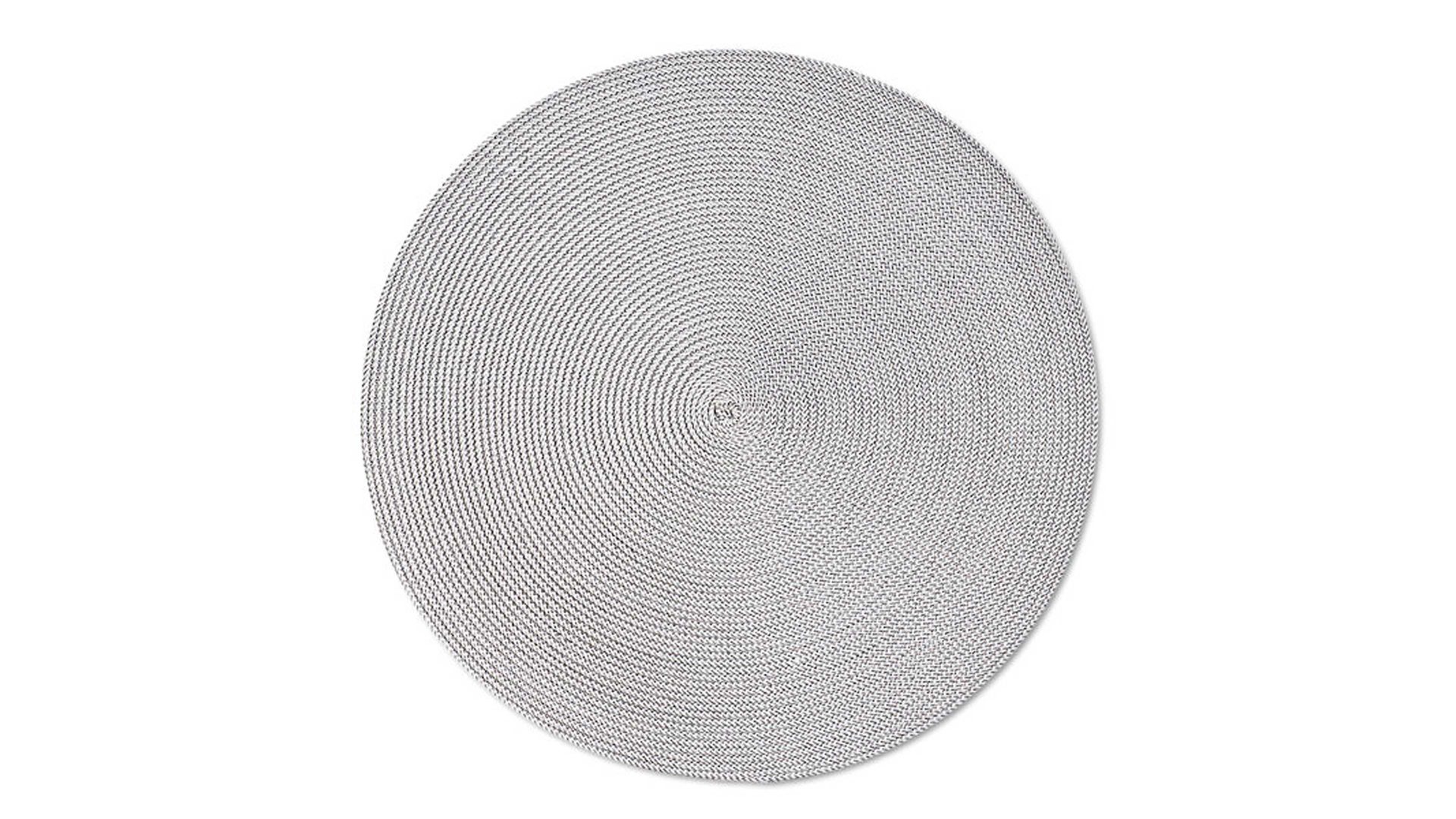 Platzset Zeller present aus Kunstfaser in Hellgrau zeller PRESENT Platzset Twist grau – Durchmesser ca. 38 cm