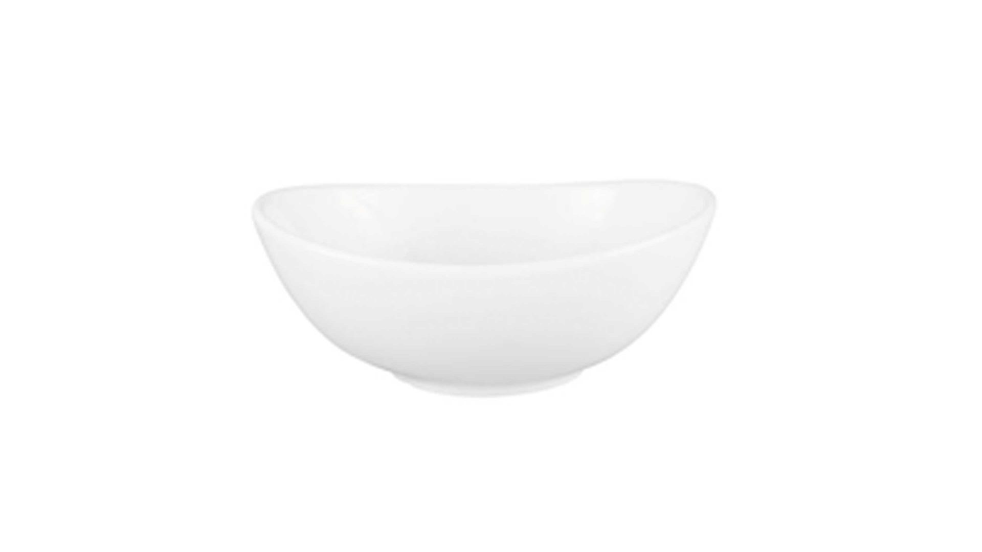 Schüssel Seltmann aus Porzellan in Weiß Seltmann Porzellanserie Modern Life 6 – Bowl weißes Porzellan – Durchmesser ca. 12 cm