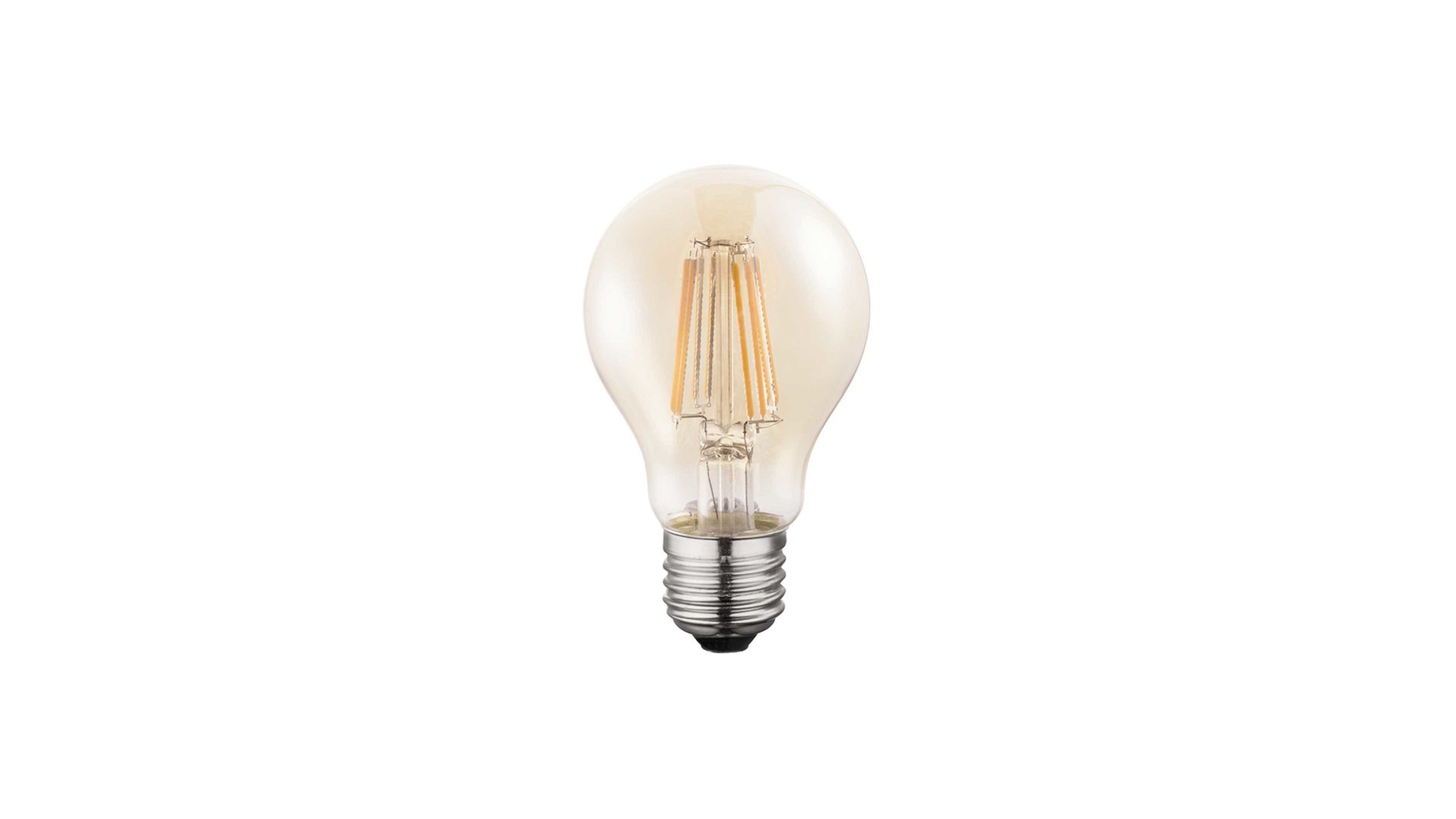 Leuchtmittel Globo lighting aus Glas in Hellbraun GLOBO LIGHTING Filament-Leuchtmittel amberfarbenes Glas - 7 Watt
