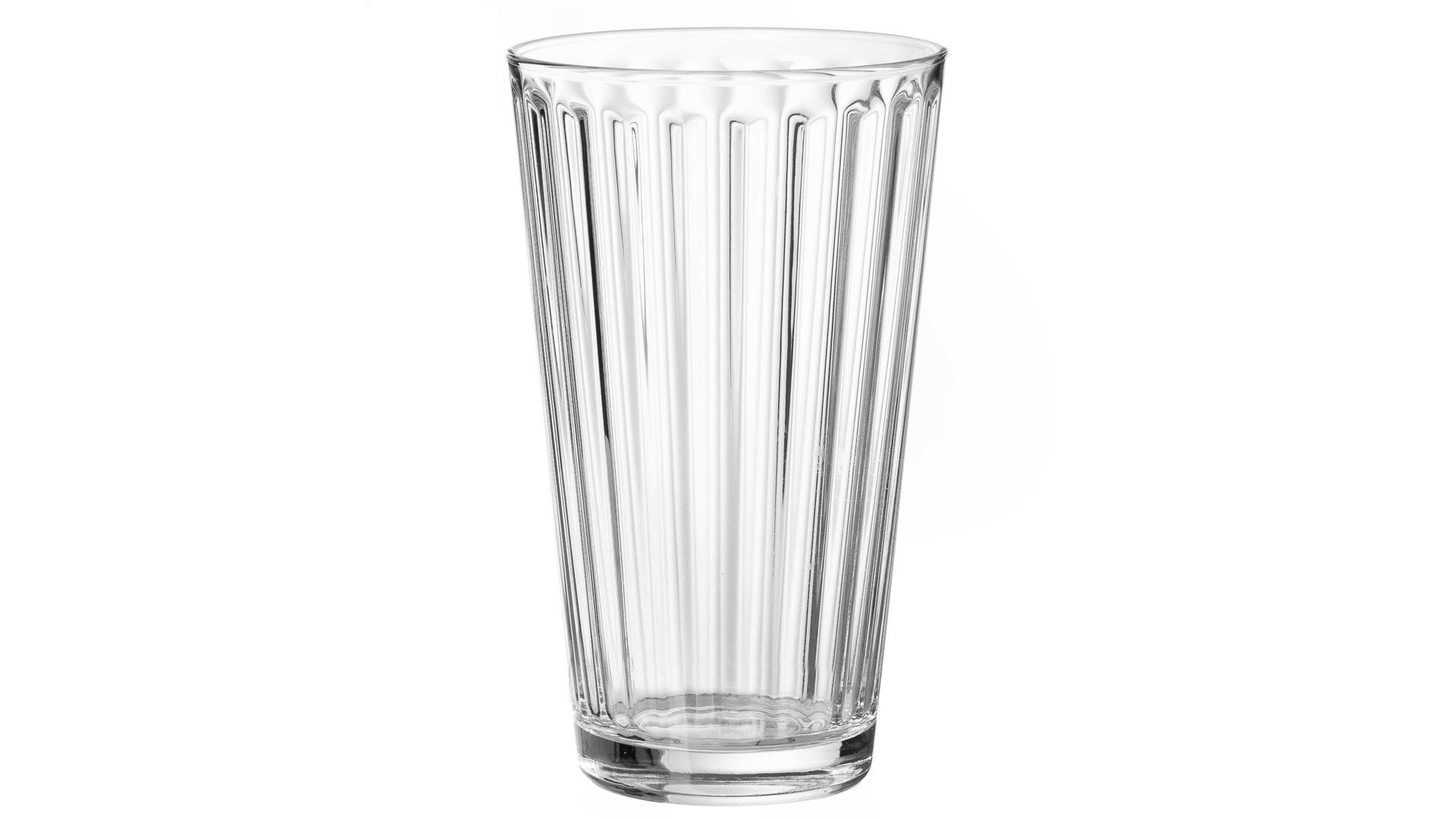 Longdrinkglas Ritzenhoff & breker aus Glas in Transparent Flirt Longdrinkglas Lawe klares Riffelglas – ca. 400 ml