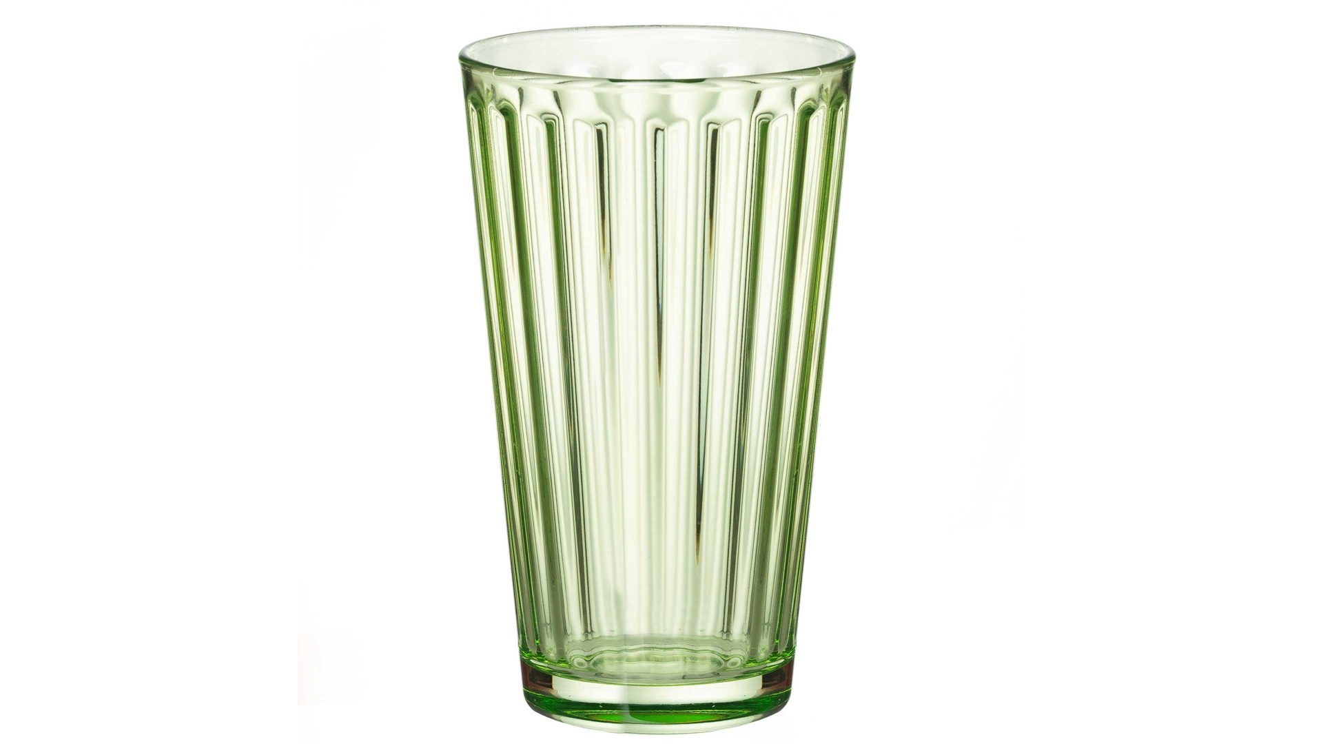 Longdrinkglas Ritzenhoff & breker aus Glas in Grün Flirt Longdrinkglas Lawe hellgrünes Riffelglas – ca. 400 ml