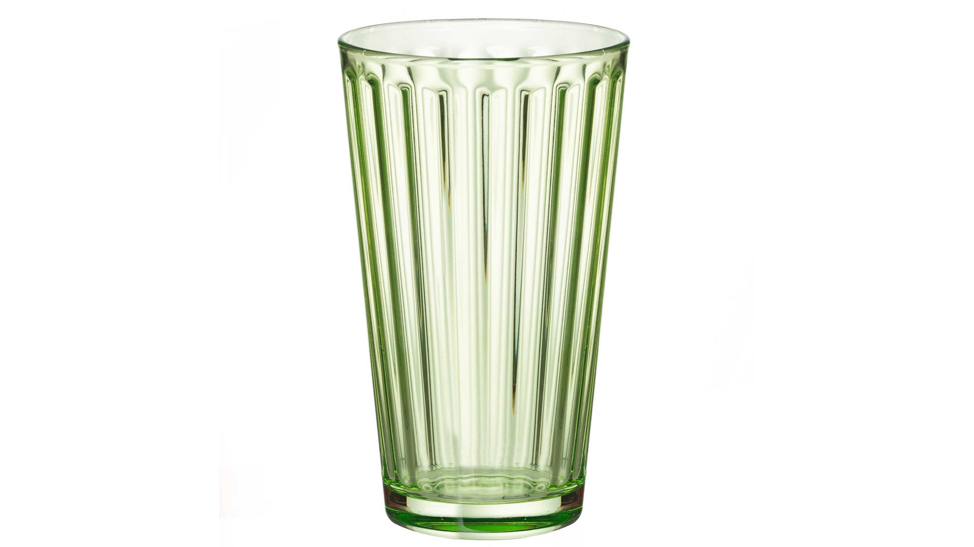 Longdrinkglas Ritzenhoff & breker aus Glas in Grün Flirt Longdrinkglas Lawe hellgrünes Riffelglas – ca. 400 ml