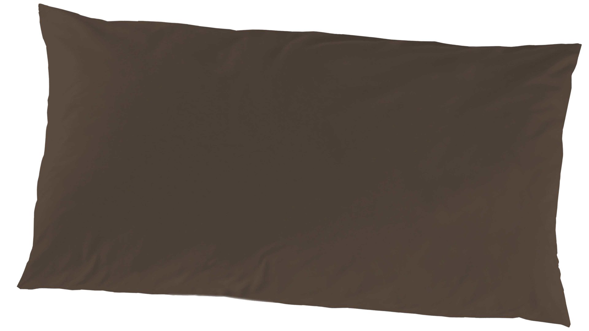Kissenbezug /-hülle H.g. hahn haustextilien aus Stoff in Dunkelbraun HAHN Luxus-Satin-Kopfkissenbezug Sempre brauner Baumwollsatin – ca. 40 x 80 cm
