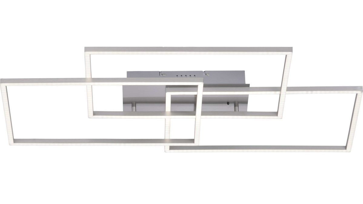 Deckenleuchte Just light. (leuchtendirekt) aus Metall in Metallfarben JUST LIGHT. LED-Deckenleuchte Iven Stahl – Länge ca. 82 cm