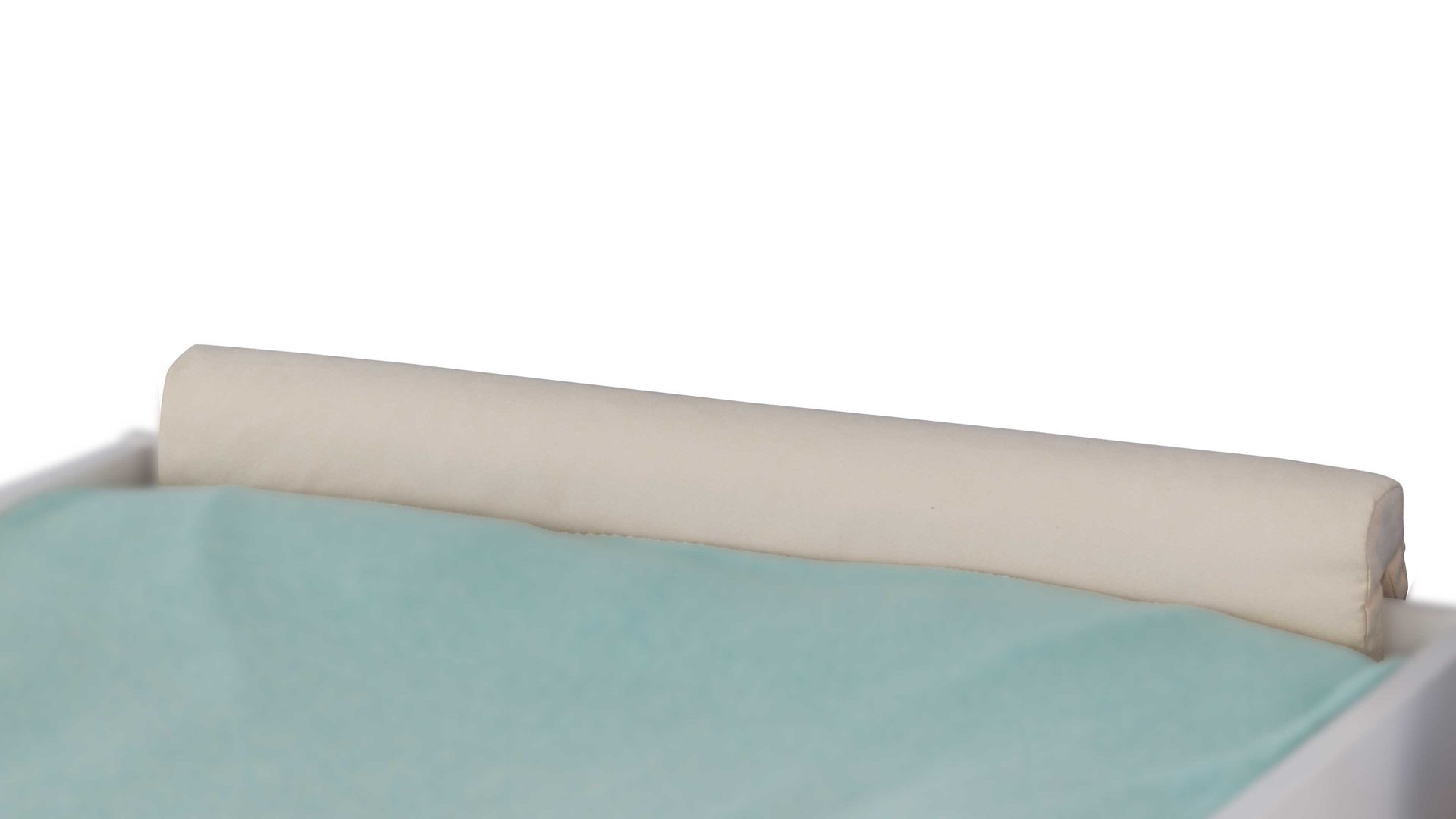 Nackenrolle Paidi aus Stoff in Beige PAIDI Babyzimmer Katrin – Kopfschutz ecrufarbene Mikrofaser – Länge ca. 78 cm