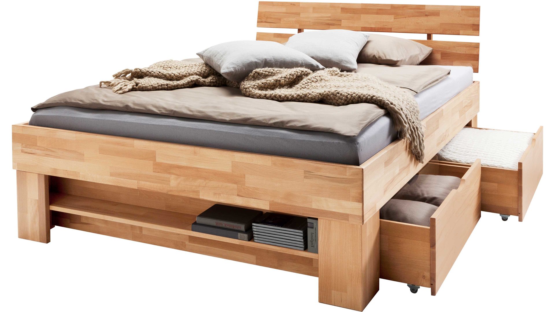 Bettgestell Sofie Als Massivholzmobel Mit Wohlfuhlkomfort Natur Geoltes Hoxter Paderborn Detmold Doppelbett kieferbett natur 140×200 massivholz futonbett. weser wohnwelt