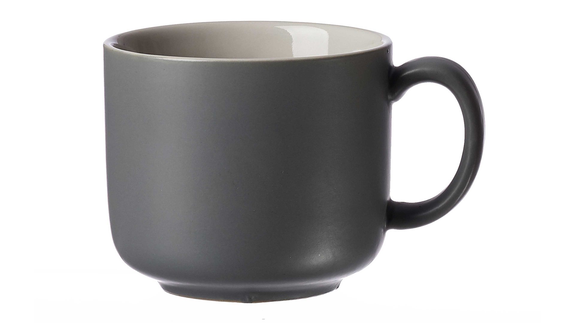 Kaffeetasse Interliving BEST BUDDYS! aus Keramik in Grau Interliving BEST BUDDYS! Kaffeetasse Jasper graues Steinzeug – Füllmenge ca. 240 ml