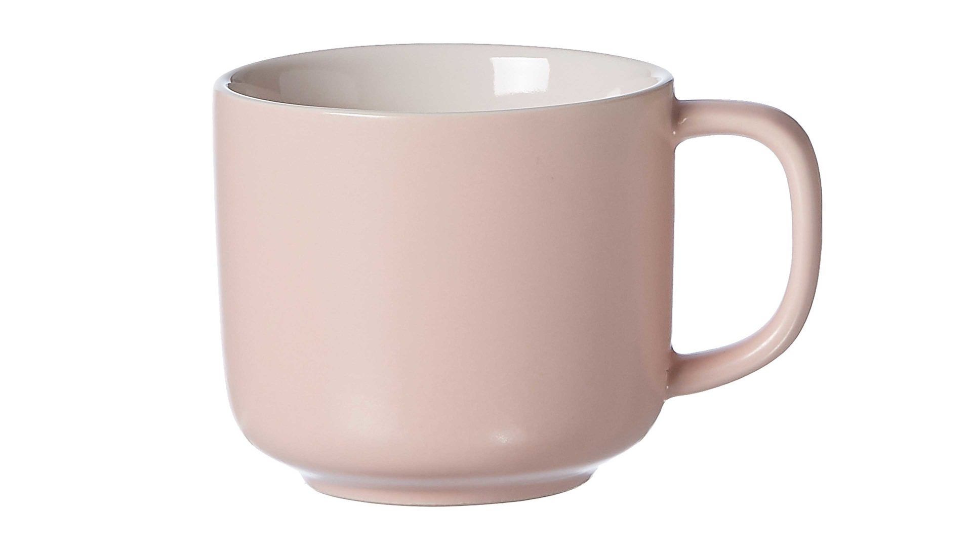 Kaffeetasse Interliving BEST BUDDYS! aus Keramik in Pink Interliving BEST BUDDYS! Kaffeetasse Jasper roséfarbenes Steinzeug – Füllmenge ca. 240 ml
