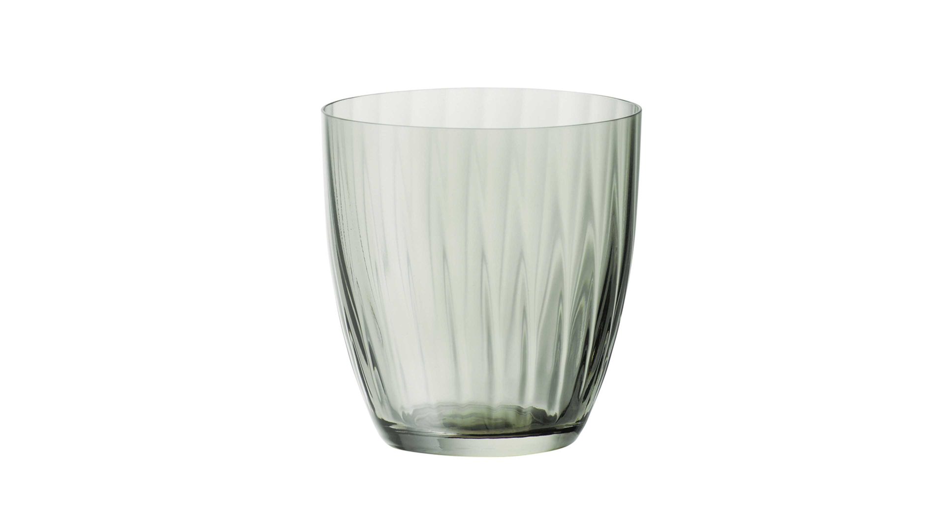 Wasserglas Bohemia cristal aus Glas in Grün BOHEMIA Cristal Wasserglas Georgia rauchgrünes Kristallglas - ca. 260 ml
