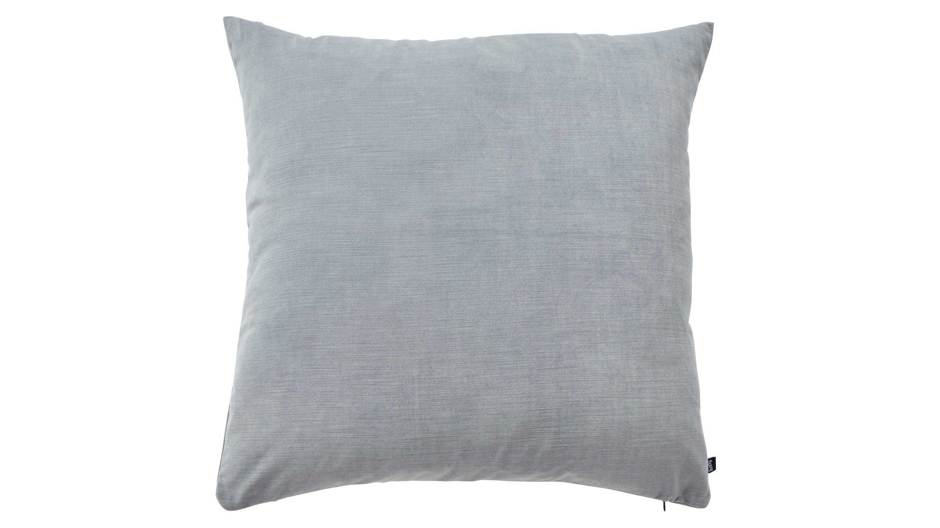 Kissenbezug /-hülle Interliving aus Stoff in Grau Interliving Kissenhülle Serie 9105 hellgrauer Samt - ca. 60 x 60 cm