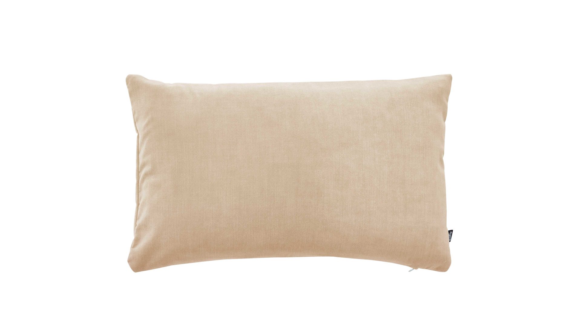 Kissenbezug /-hülle Interliving aus Stoff in Beige Interliving Kissenhülle Serie 9105 toffeefarbener Samt - ca. 30 x 50 cm