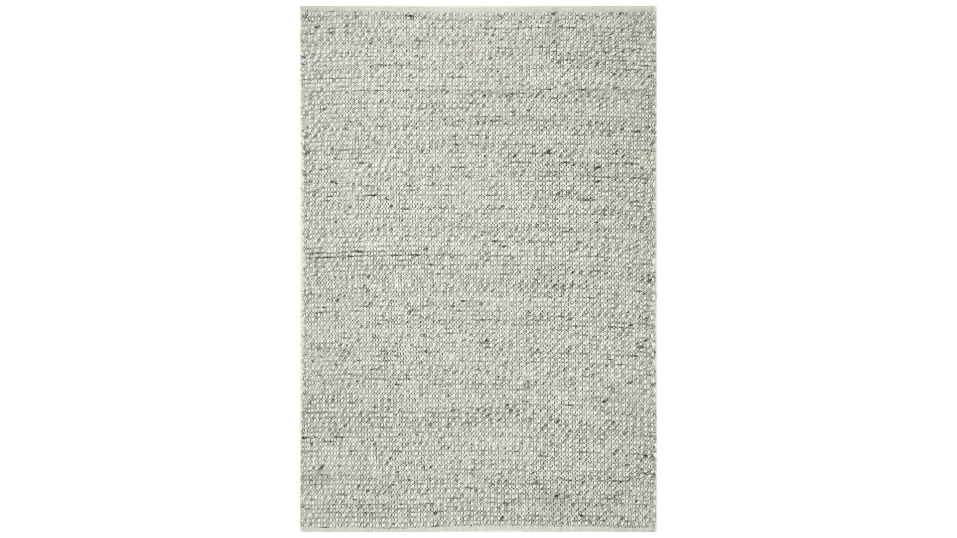 Handwebteppich Interliving aus Naturfaser in Weiß Interliving Teppich Serie B-8001 Kalkstein – ca. 140 x 190 cm