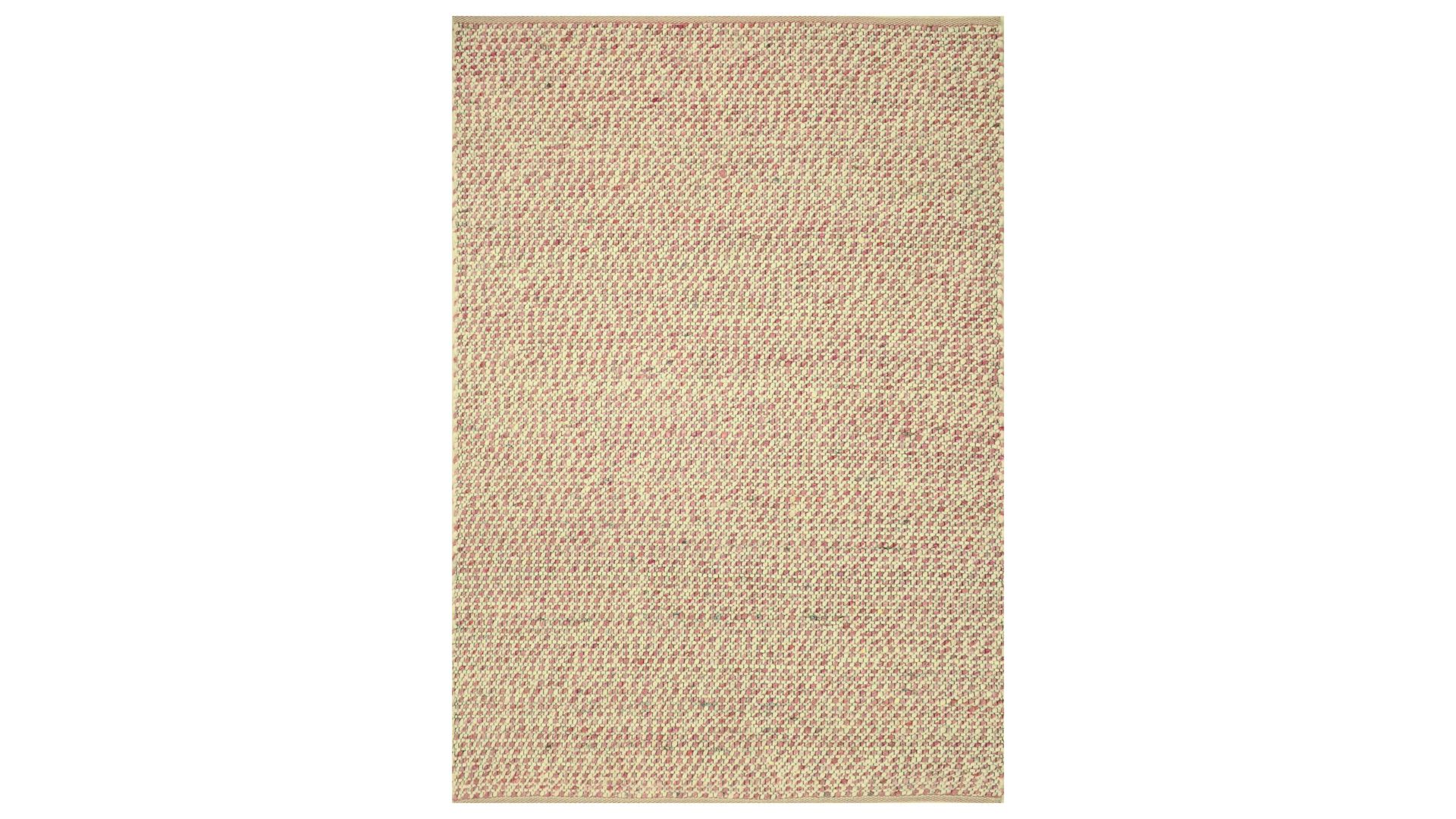 Handwebteppich Interliving aus Naturfaser in Pastell Interliving Teppich Serie B-8001 Rosè – ca. 140 x 190 cm