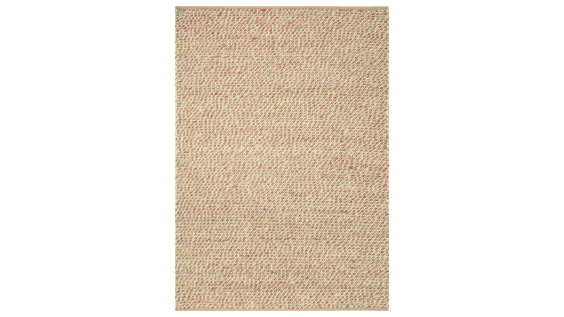 Handwebteppich Interliving aus Naturfaser in Pastell Interliving Teppich Serie B-8001 Rosé – ca. 170 x 240 cm