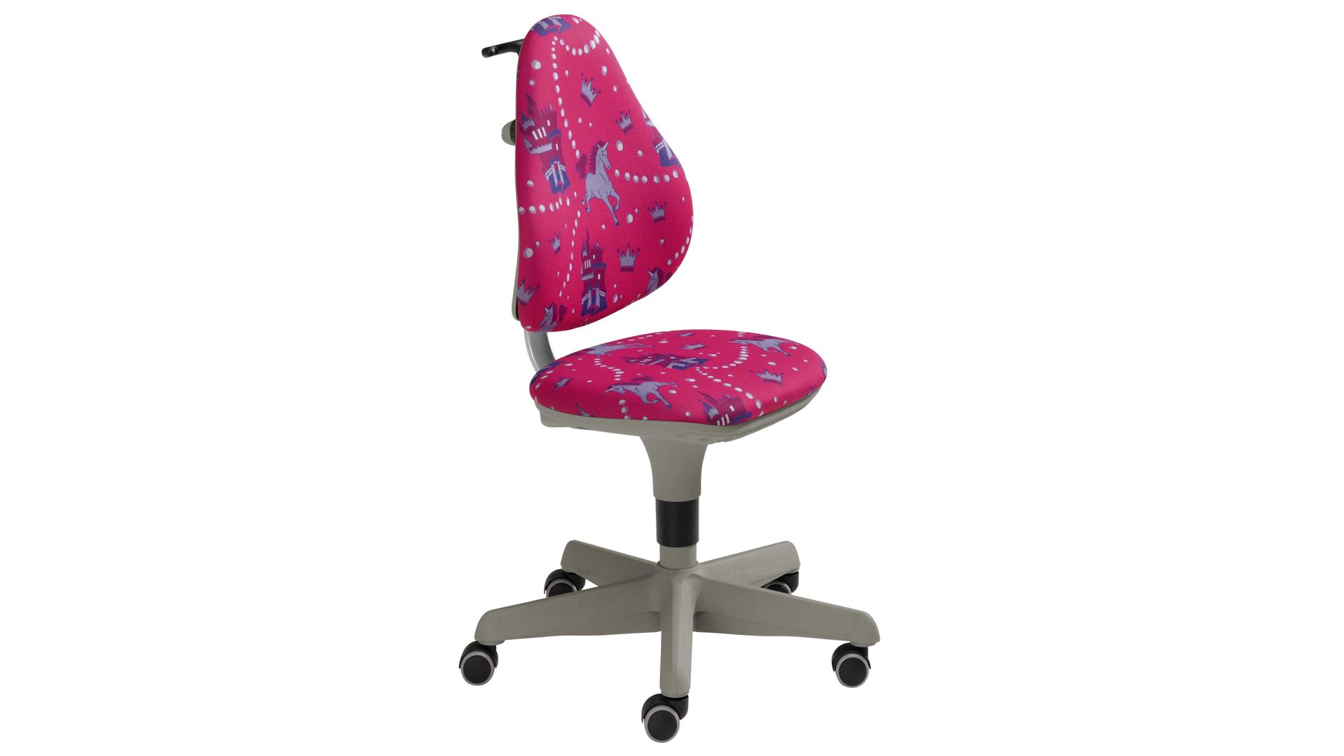 Drehstuhl Paidi aus Stoff in Pink PAIDI Schreibtischstuhl Pepe als Kinder-Drehstuhl  Einhornmotiv