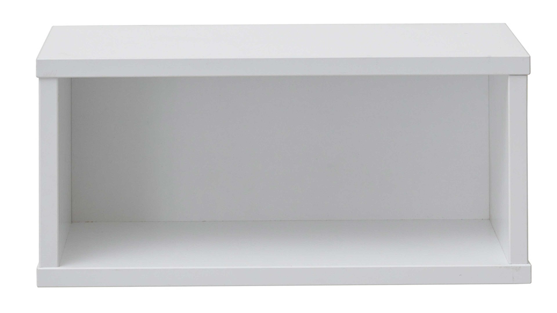 Wandregal Paidi aus Holz in Weiß PAIDI Jugendzimmerprogramm Oscar - Wandbox Kreideweiß – ca. 40 x 19 x 19 cm