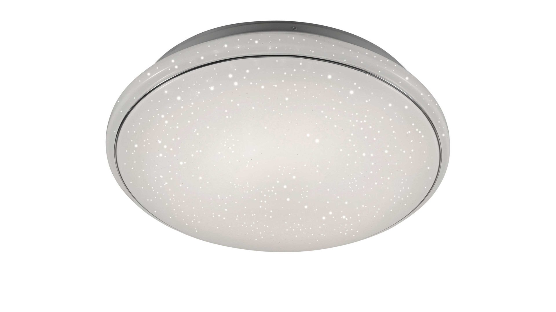 Deckenleuchte Leuchtendirekt aus Kunststoff in Weiß LeuchtenDirekt Deckenlampe Jupiter Sternenhimmeloptik – Durchmesser ca. 59 cm