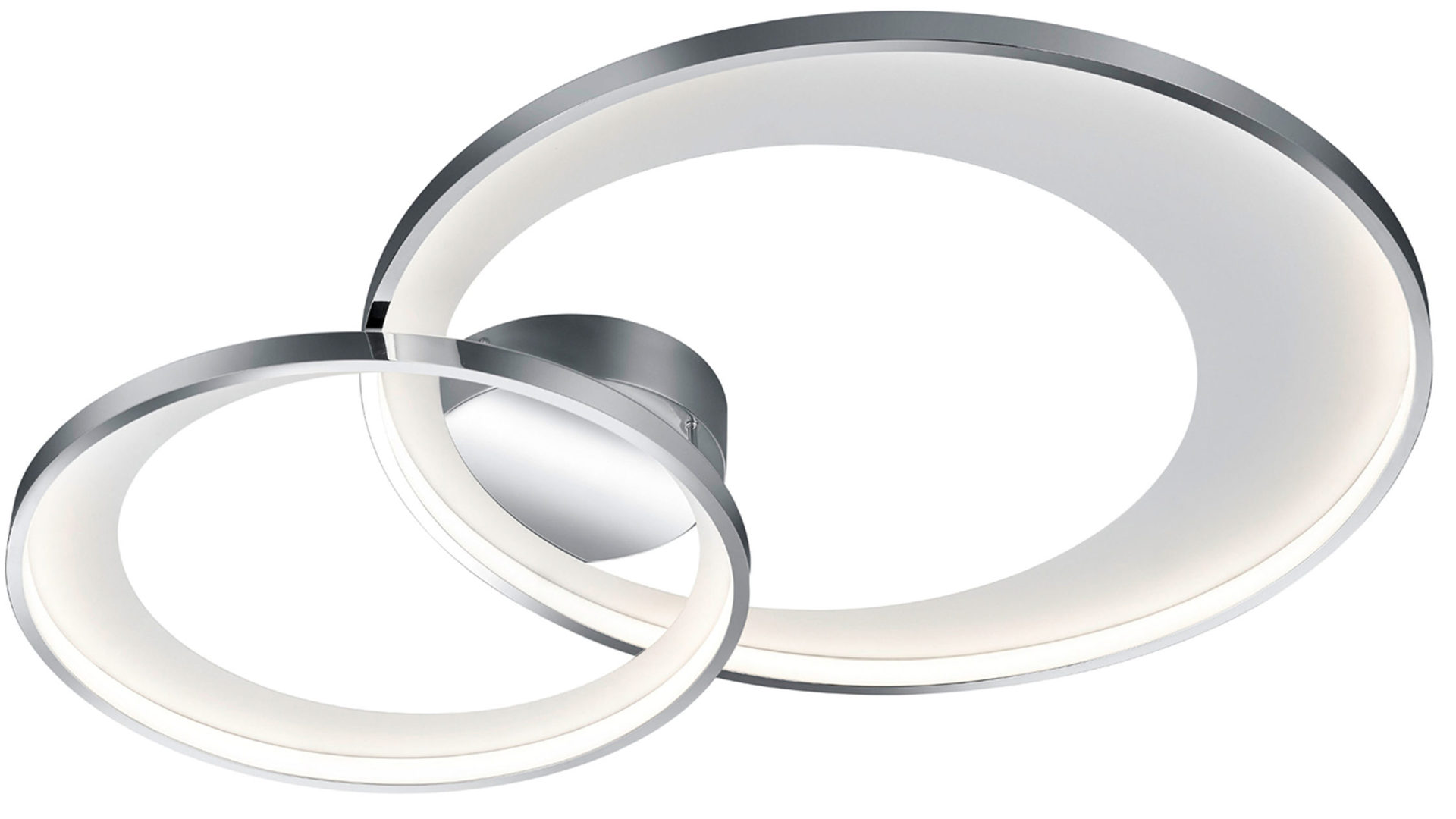 Deckenleuchte Trio leuchten aus Metall in Metallfarben Trio Deckenlampe Granada Chrom – ca. 85 x 60 cm