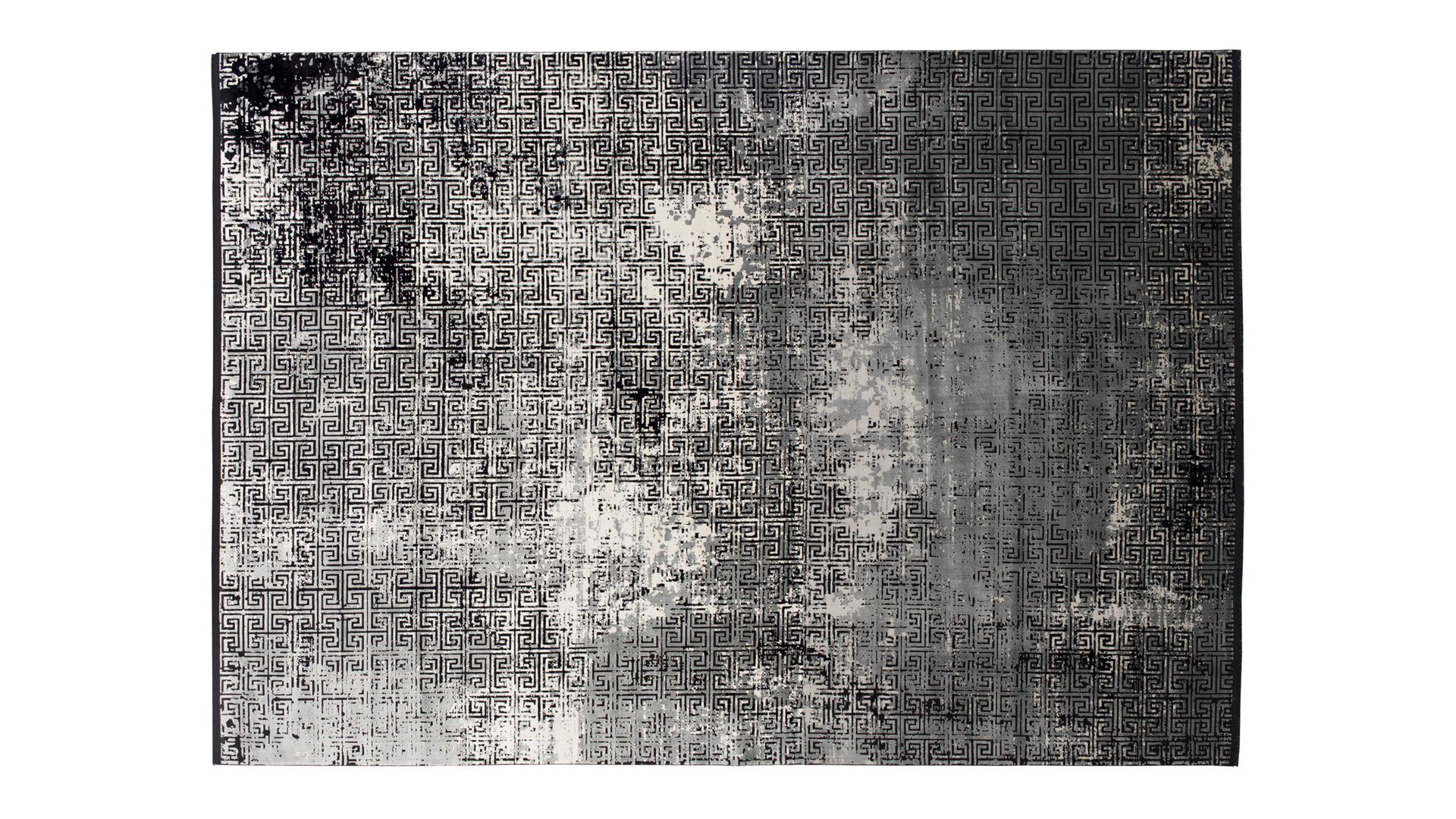Handwebteppich Interliving aus Mischgewebe in Schwarz Interliving Teppich Serie L-8620 Mischgewebe - ca. 200 x 290 cm