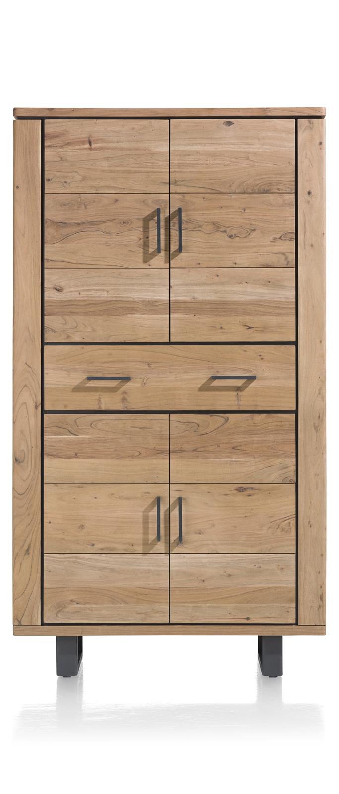 Schrank Henders & Hazel aus Holz MDF Metall in Braun Holzfarben Schrank bzw. Wohnzimmerschrank Kikarholz unbehandelt braun