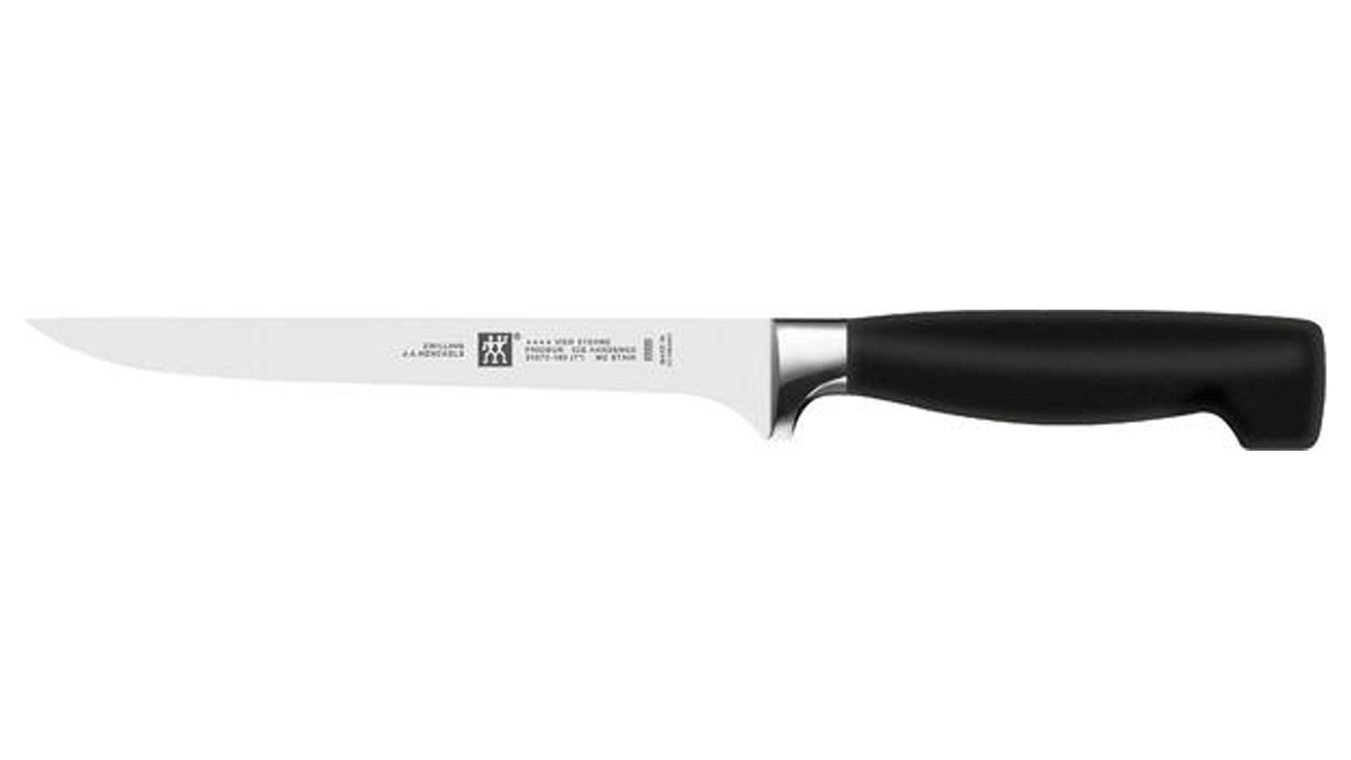 Filiermesser (Filetiermesser) Zwilling® aus Metall in Metallfarben ZWILLING® Vier Sterne Filiermesser rostfreier Spezialstahl & Kunststoff – ca. 31 cm lang