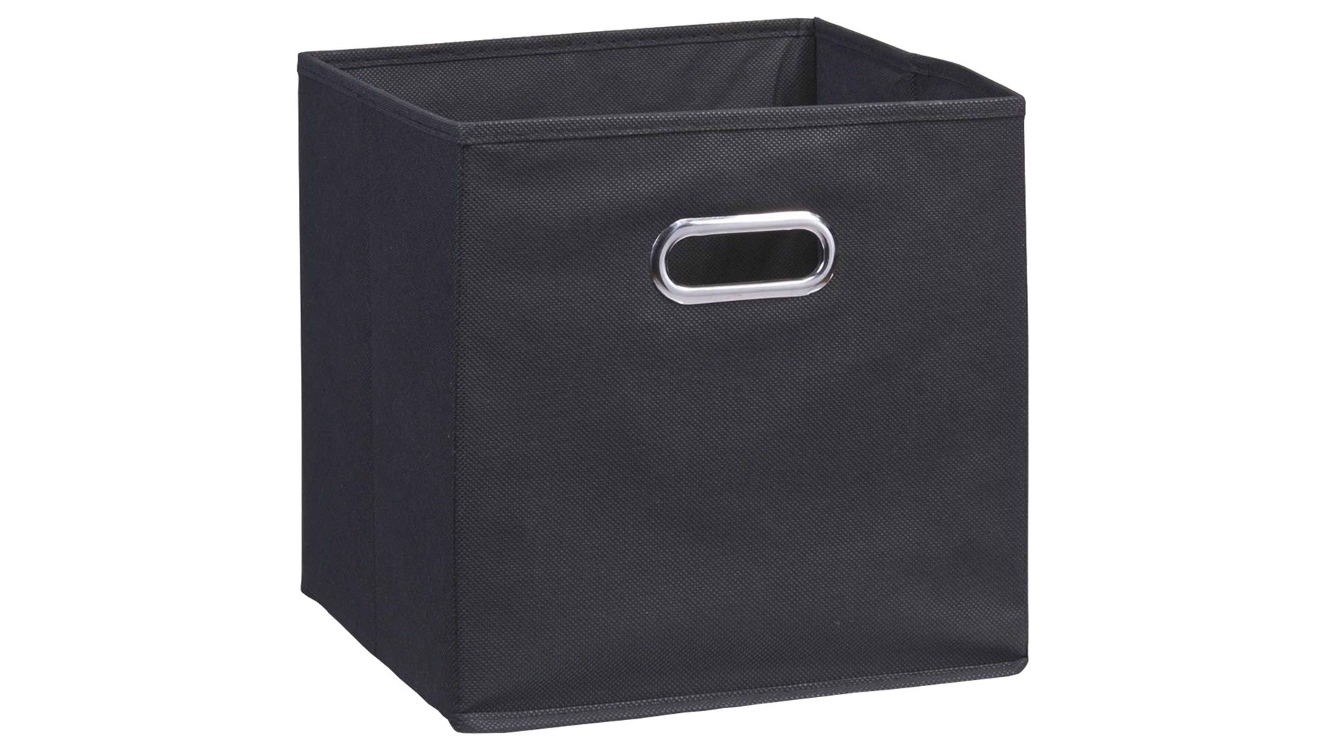 Faltbox Zeller present aus Stoff in Schwarz Faltbox Lisa schwarzes Vlies – ca. 32 x 32 cm