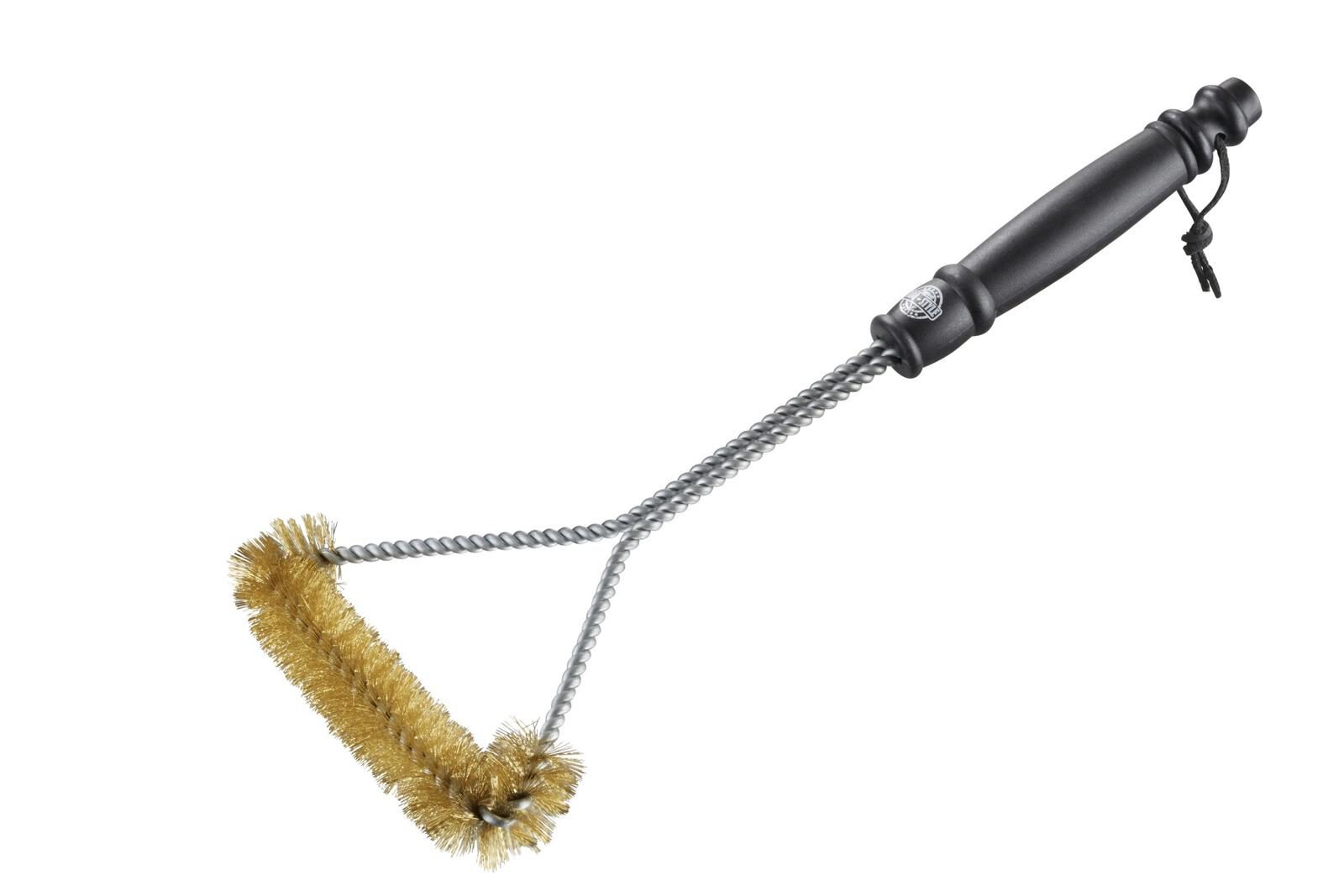 Gefu® aus Kunststoff in Schwarz Edelstahl Messing GEFU® Triangel-Bürste BBQ Hochwertiger Edelstahl, schwarzer Kunststoff, Messing