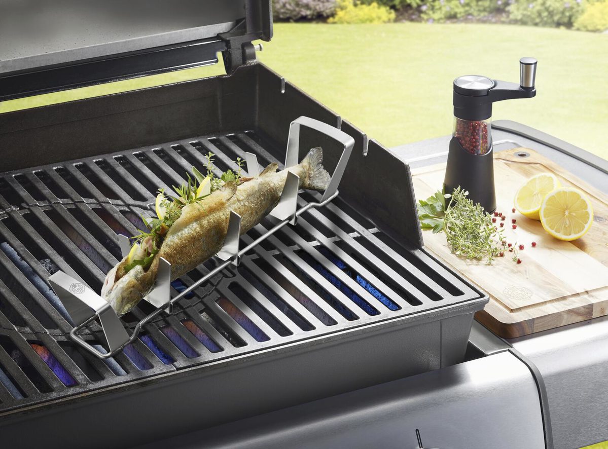 Gefu® in Edelstahl GEFU® Fischhalter BBQ Hochwertiger Edelstahl