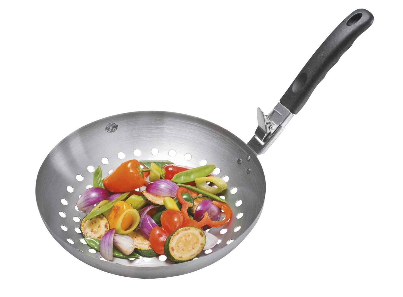 Wok Gefu® aus Kunststoff in Edelstahl Schwarz GEFU® Gemüse-Wok Hochwertiger Edelstahl