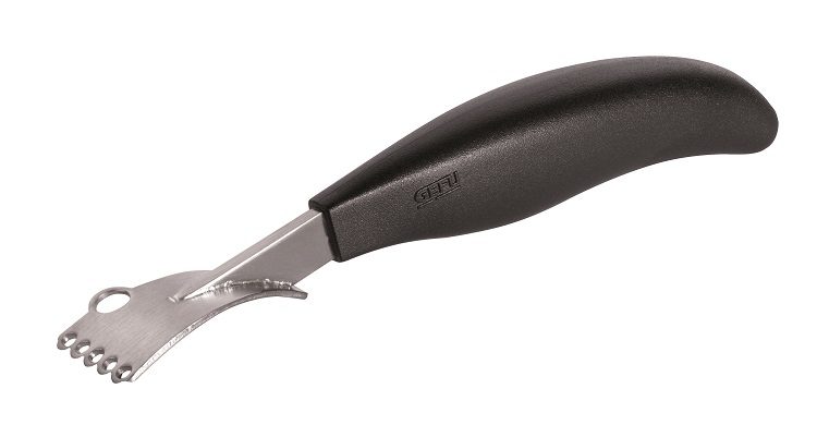 Küchenhelfer Gefu aus Kunststoff in Silber Schwarz GEFU Zestenreißer hochwertiger Edelstahl & Kunststoff