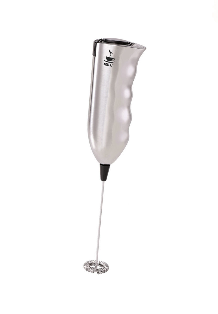 Küchenhelfer Gefu aus Kunststoff in Edelstahl GEFU Milchaufschäumer Gehäuse in Edelstahloptik - ergonomische Form