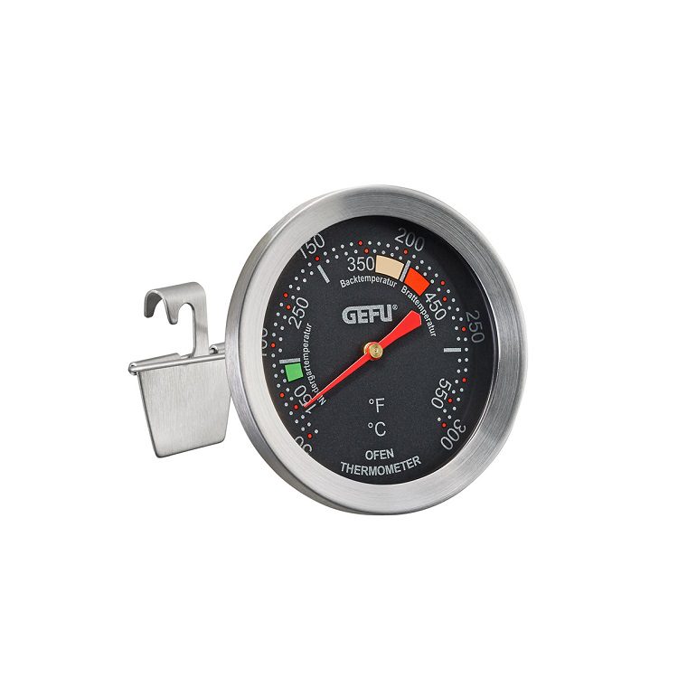 Küchenhelfer Gefu in Silber Schwarz GEFU Backofenthermometer Backofenthermometer - Messbereich 50 – 300 °C