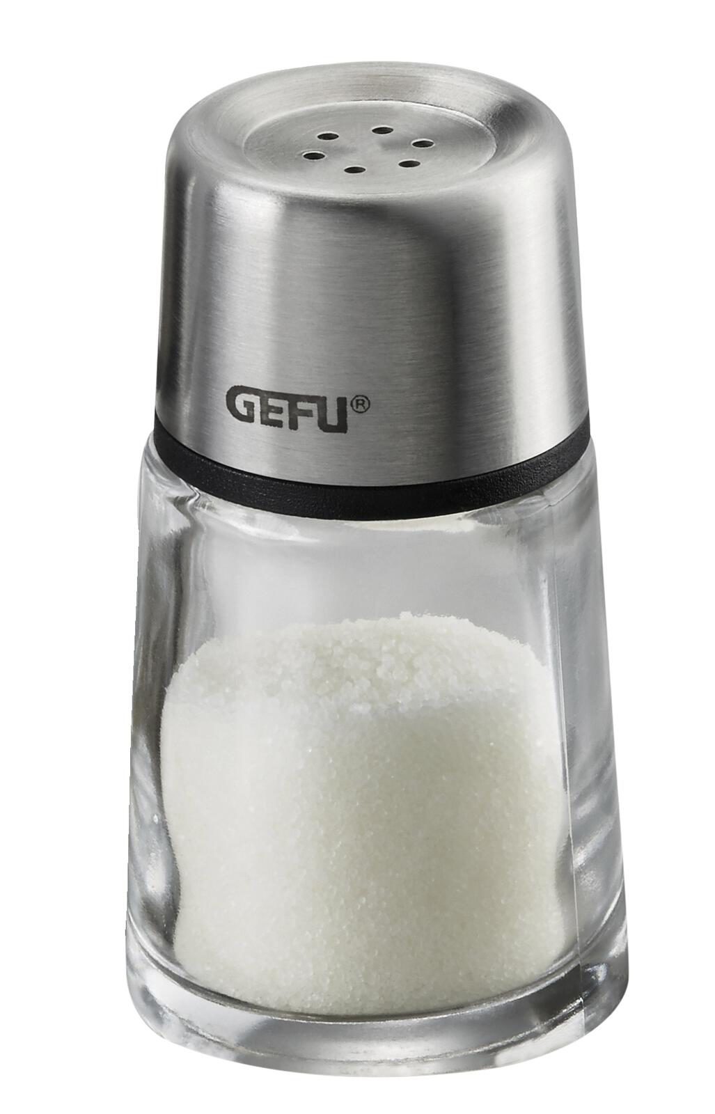 Küchenhelfer Gefu aus Kunststoff Glas in Edelstahl GEFU Salz- Pfefferstreuer aus hochwertigem Edelstahl & Kunststoff & Glas