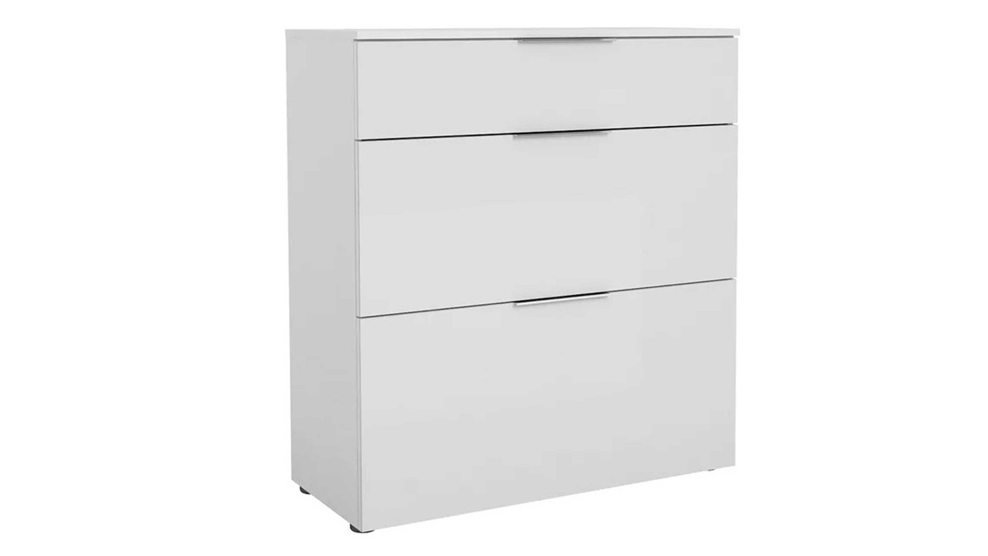 Schuhschrank Maja möbel aus Holz in Weiß MAJA MÖBEL Schuhschrank Trend Weißglas & Weiß - Breite ca. 90 cm