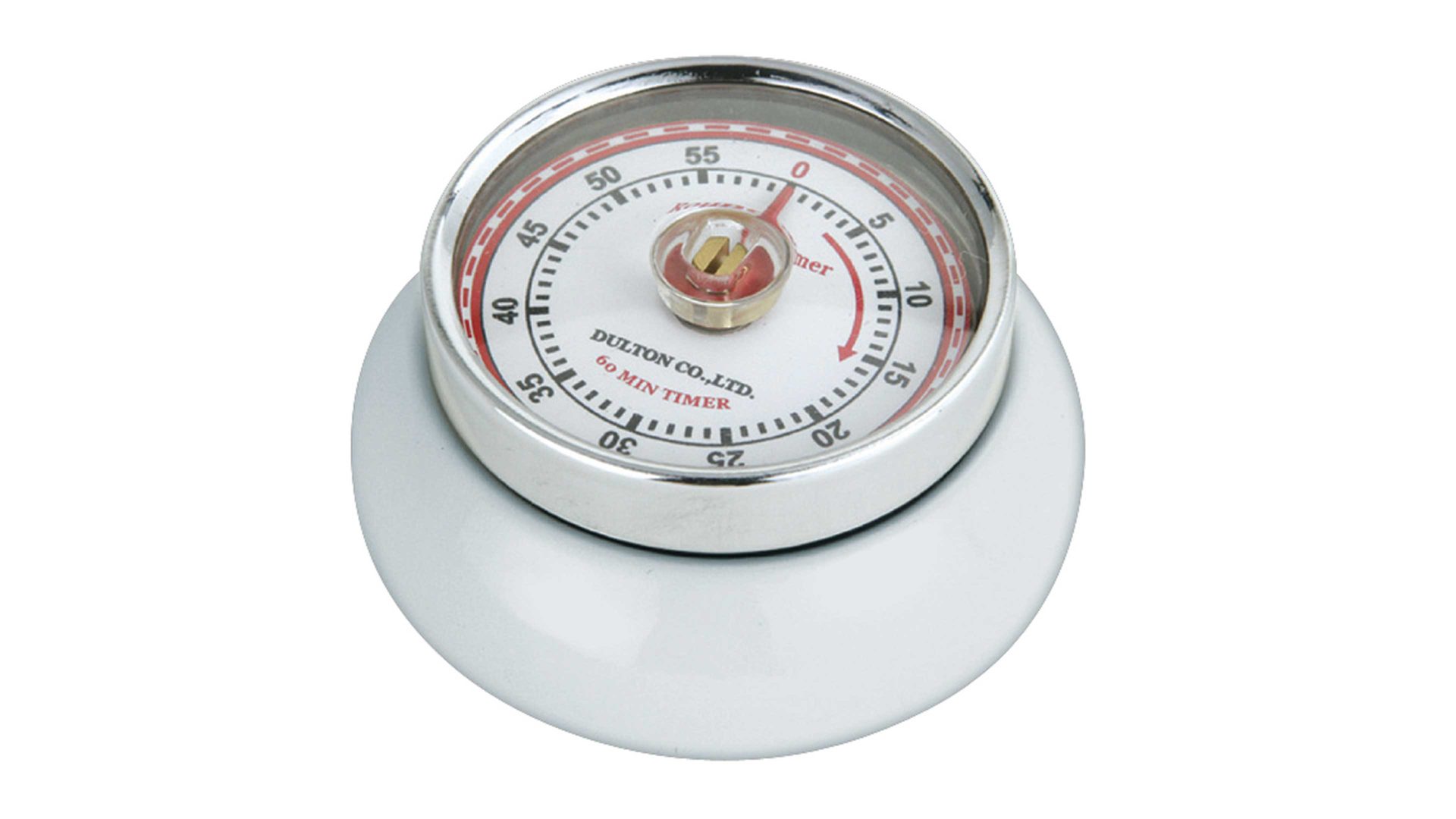 Eieruhr Küchenprofi aus Metall in Weiß KÜCHENPROFI Küchentimer Speed weißes Metall – Durchmesser ca. 7 cm