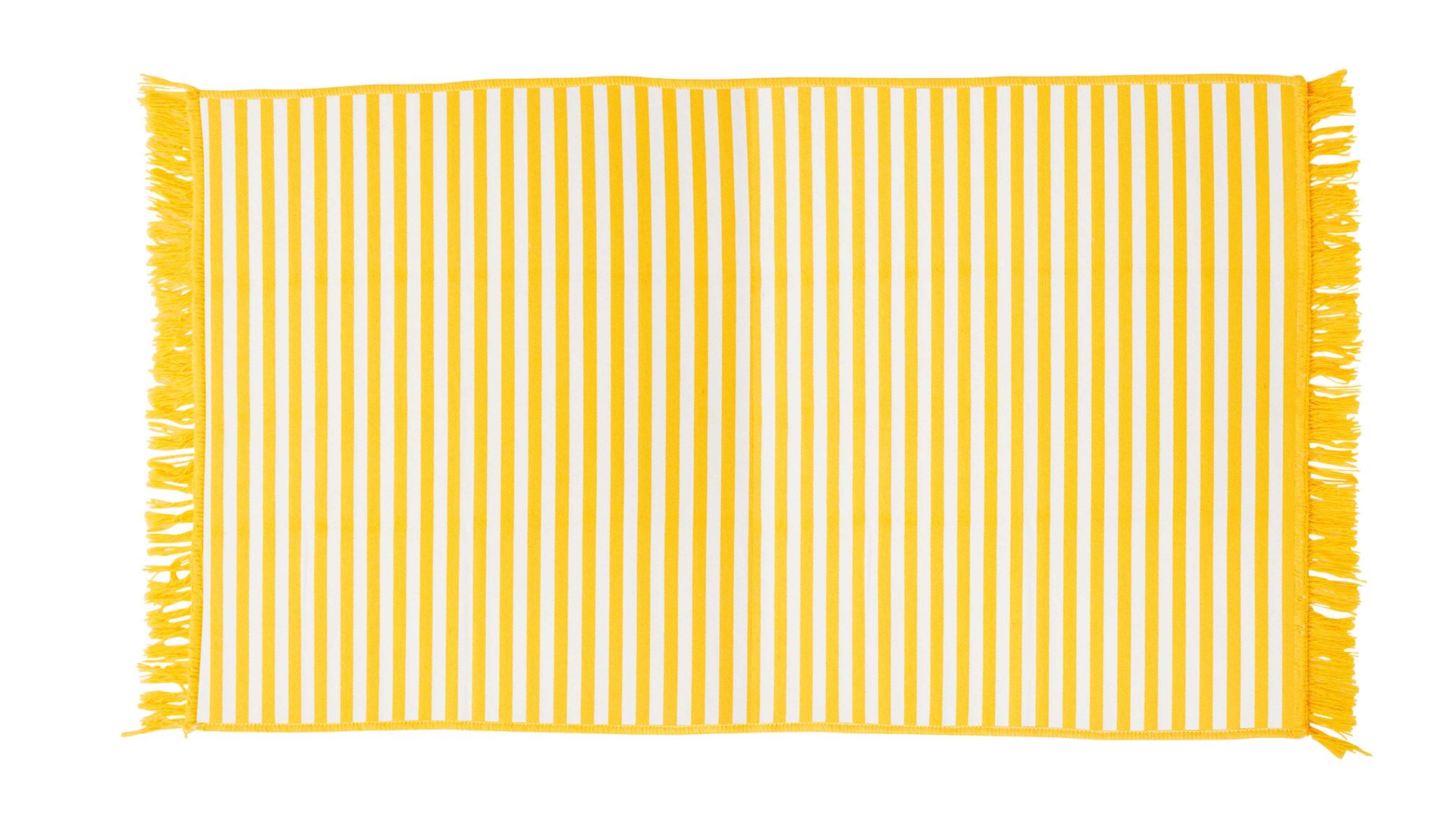 Outdoor-Teppich Done.® aus Kunstfaser in Gelb done.® Outdoor-Teppich Lemon & Weiß - ca. 160 x 250 cm
